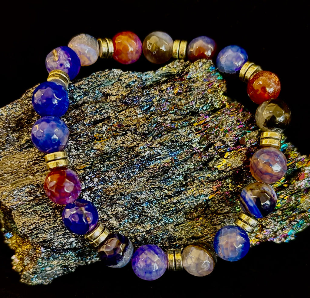 Puerto Vallarta Handmade Crystal Bracelet – Multi-Stone Energy Bracelet (8")