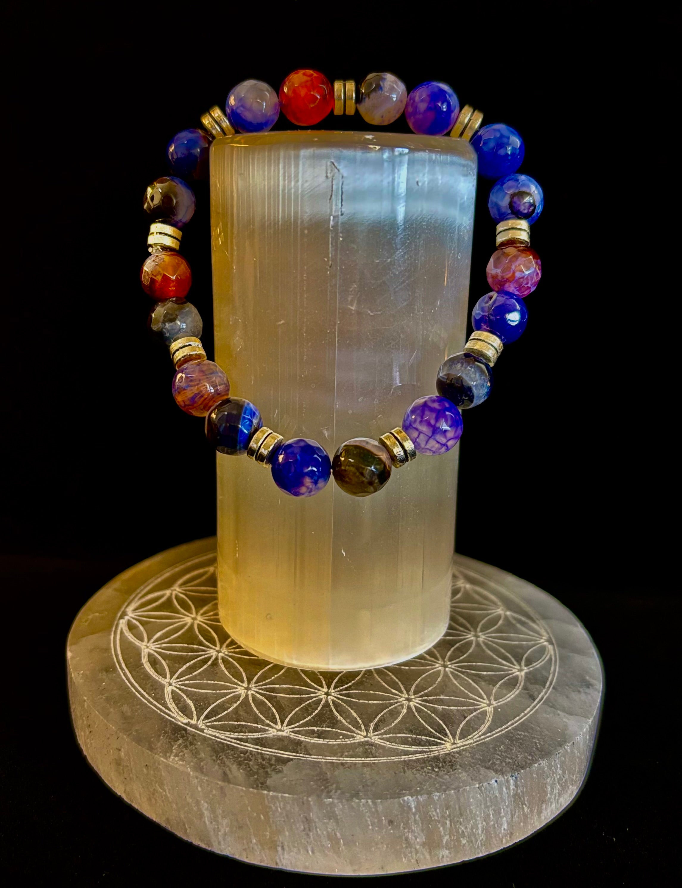 Puerto Vallarta Handmade Crystal Bracelet – Multi-Stone Energy Bracelet (8")