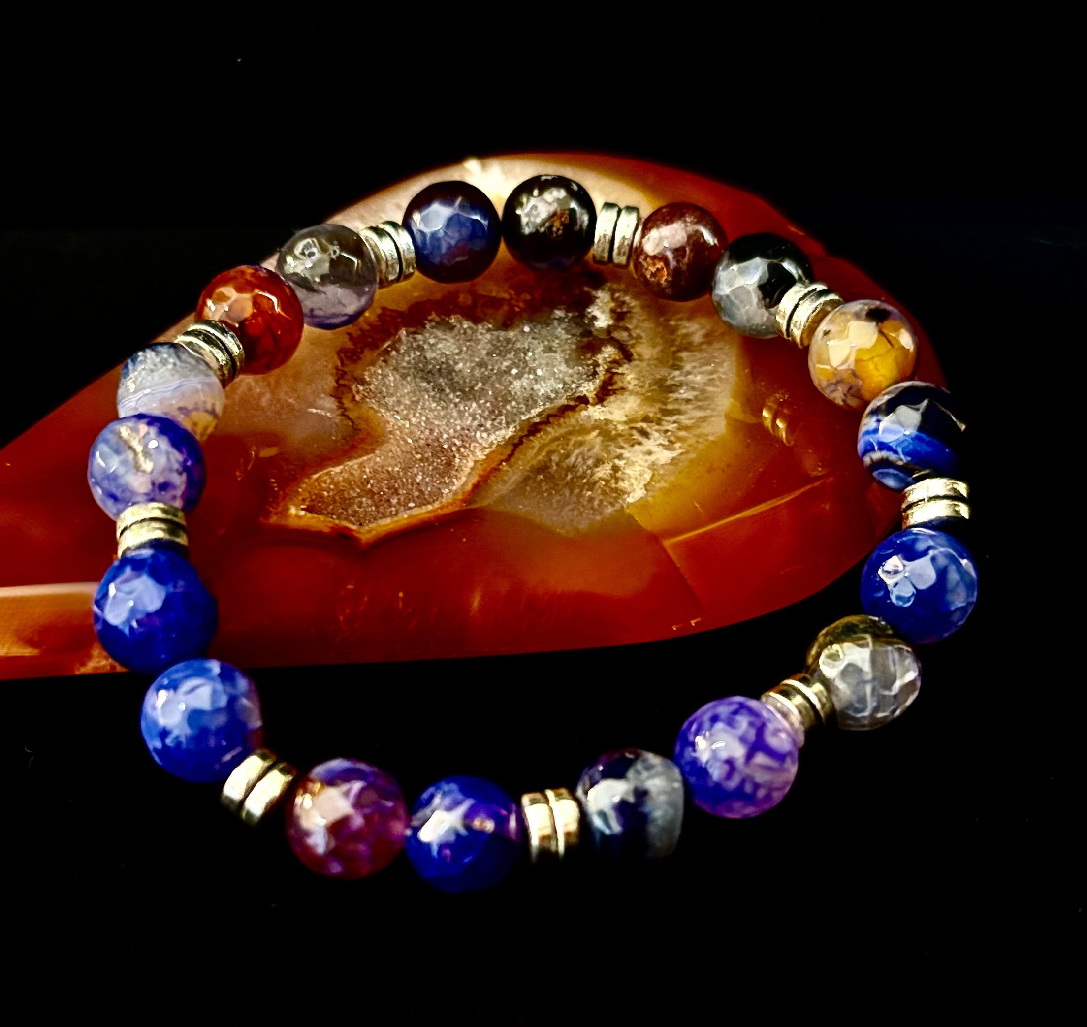 Puerto Vallarta Handmade Crystal Bracelet – Multi-Stone Energy Bracelet (8")