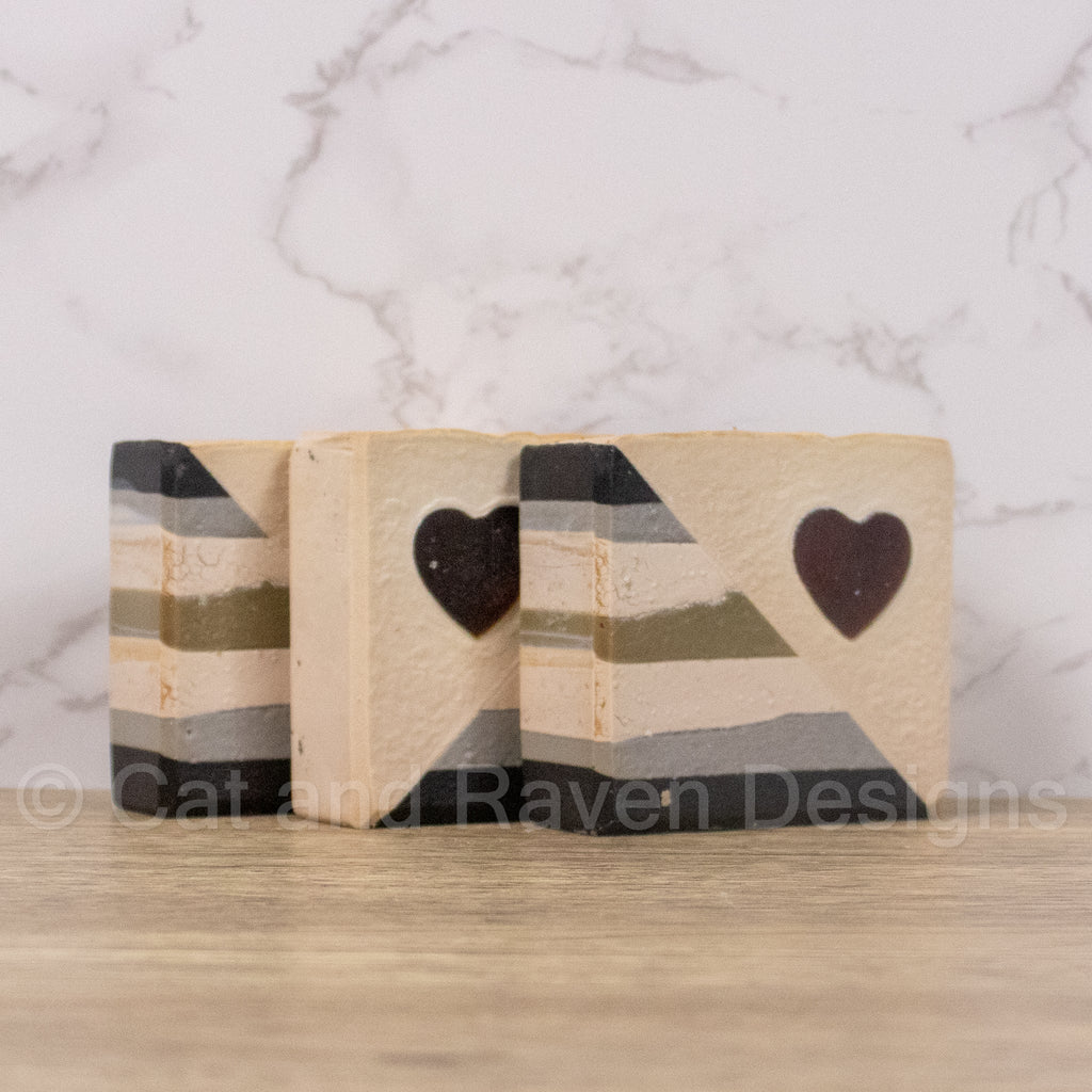 404: Gender Not Found (agender pride flag) soap