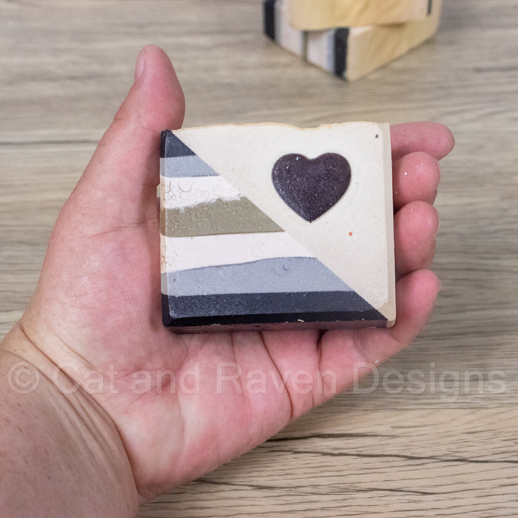 404: Gender Not Found (agender pride flag) soap