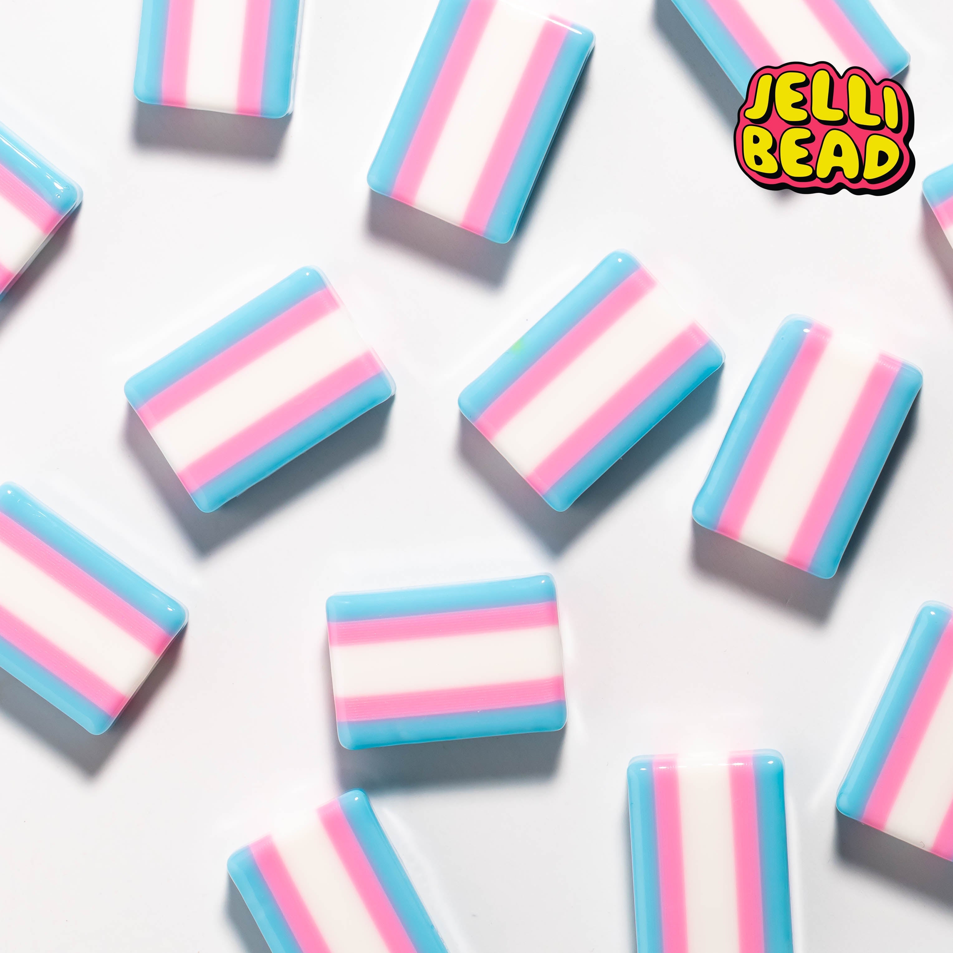 Trans Flag Beads