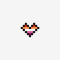 Lesbian Pixel Heart