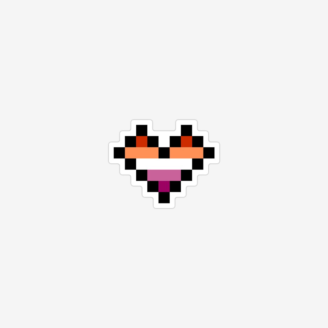 Lesbian Pixel Heart