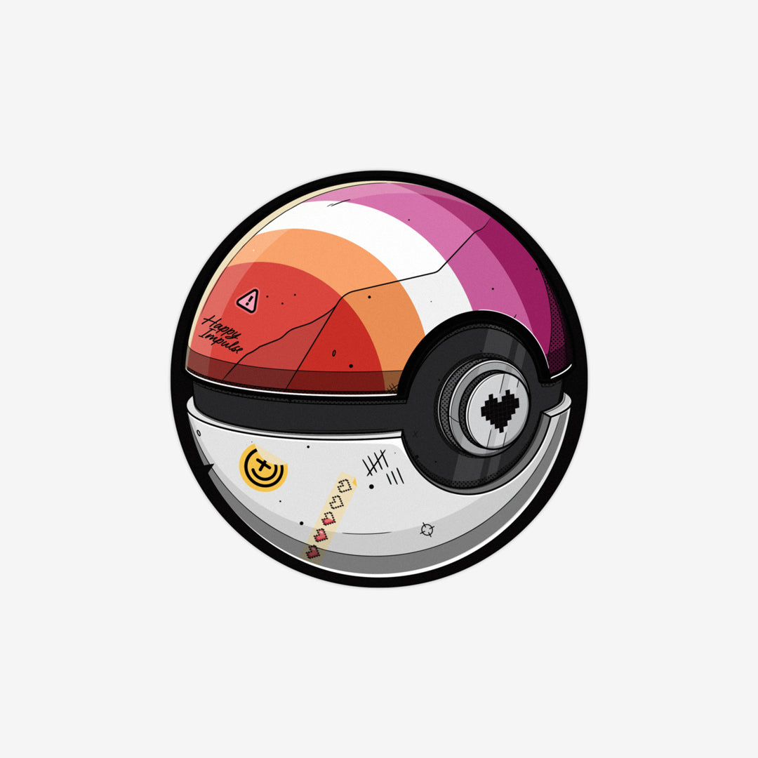 Lesbian Pokeball Sticker