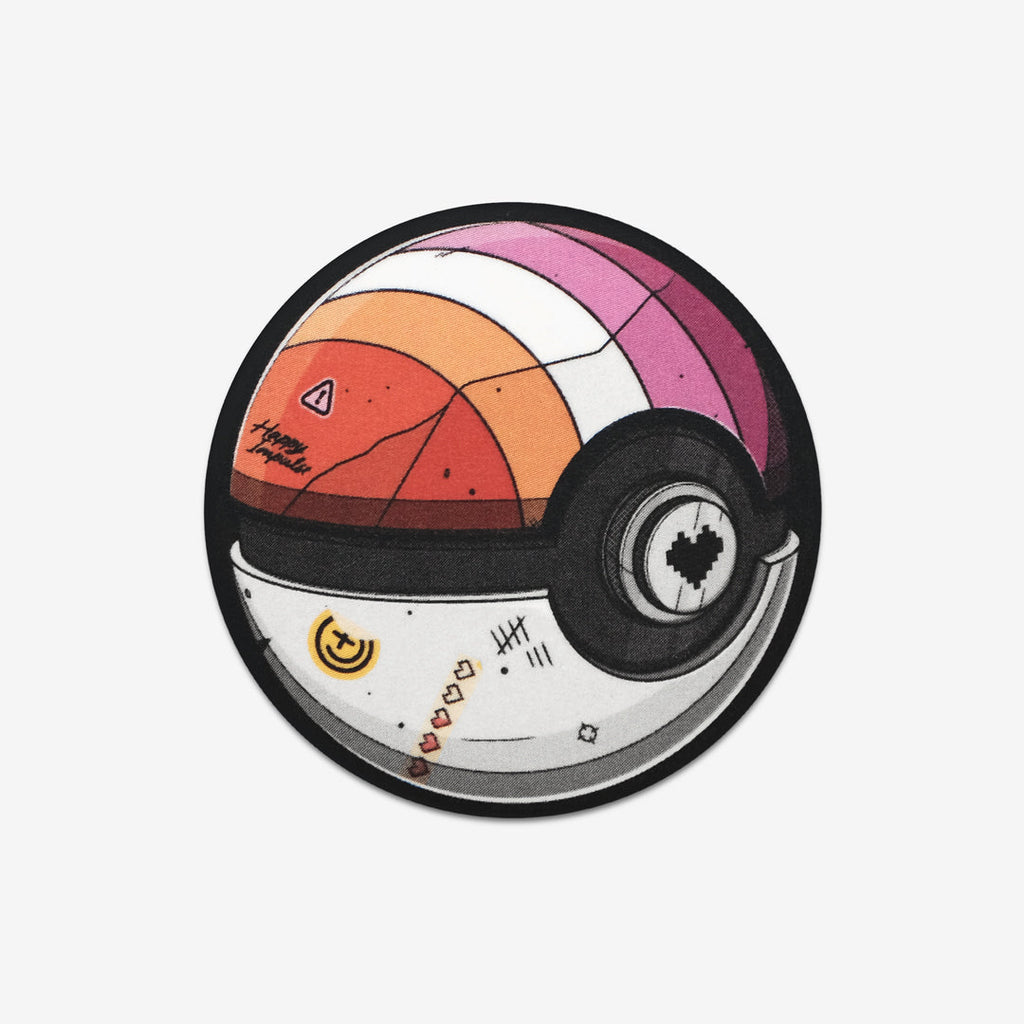 Lesbian Pokeball Button