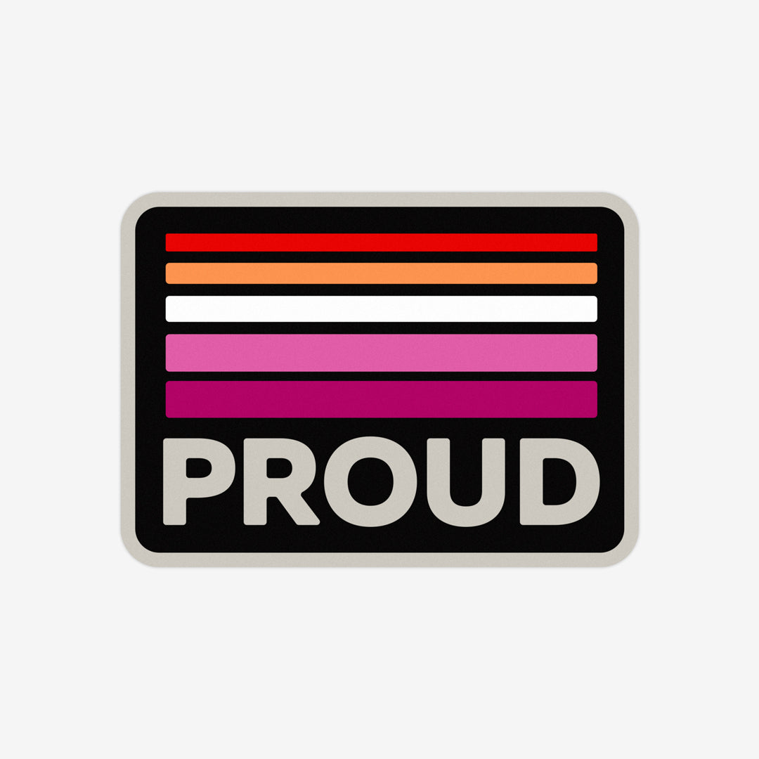 Proud Retro Lesbian Sticker