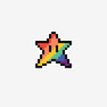 Rainbow Lucky Star Sticker