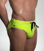 Modern Classic Swim Brief- NEON YELLOW