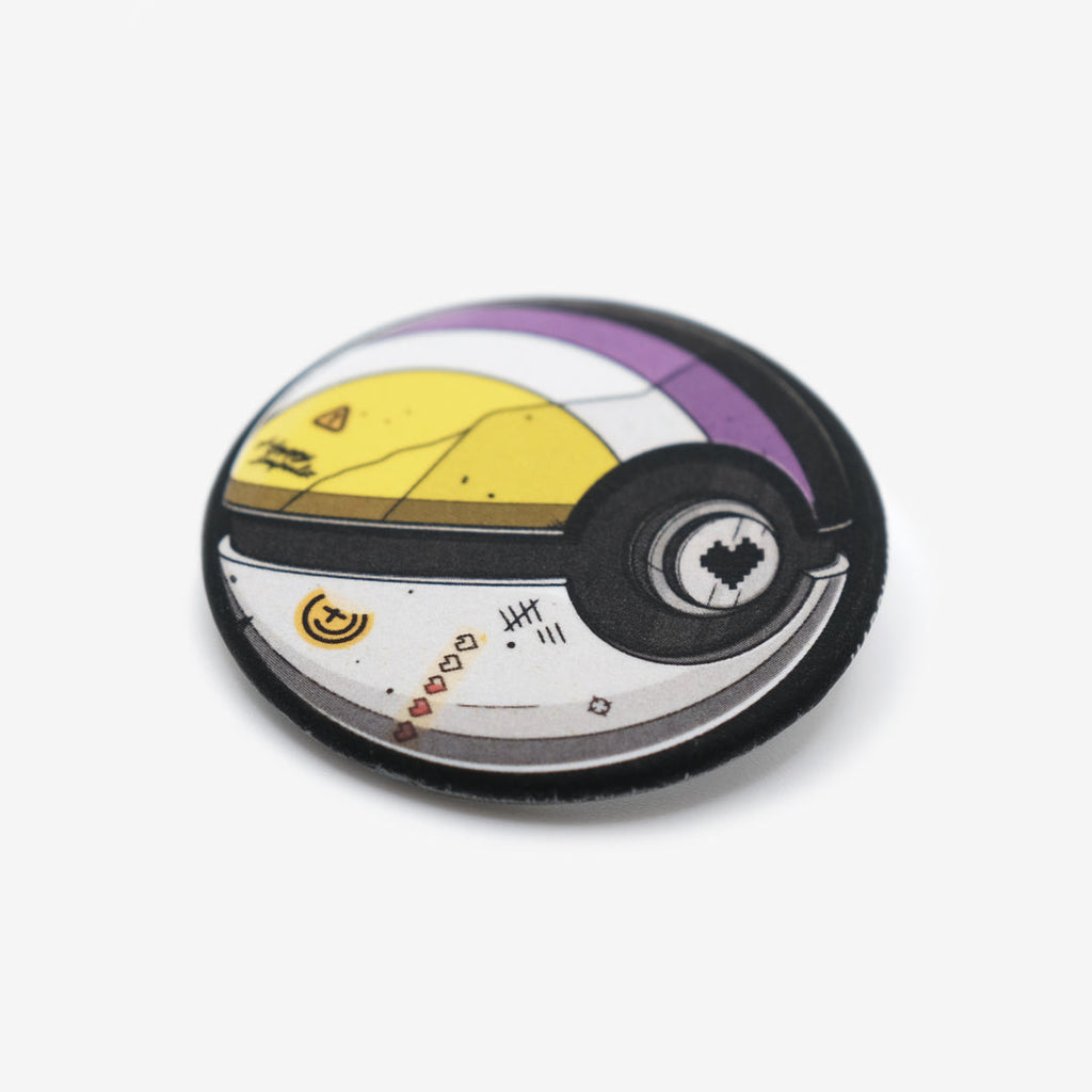 Nonbinary Pokeball Button