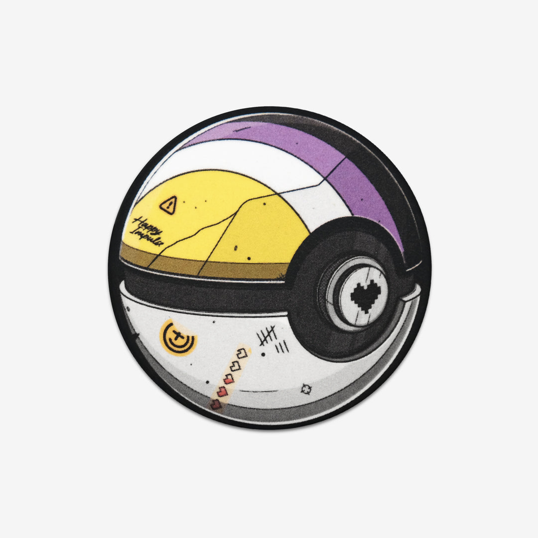 Nonbinary Pokeball Button