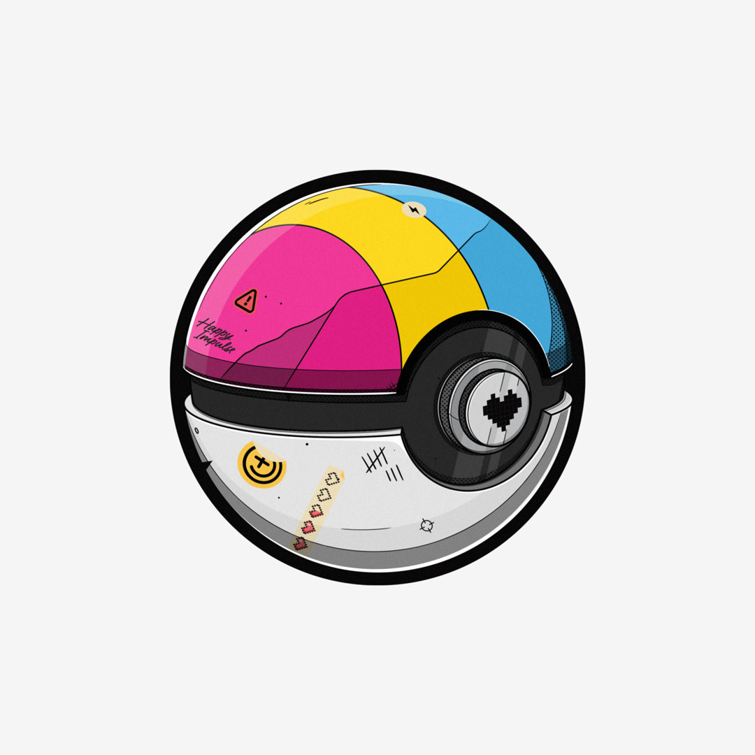 Pansexual Pokeball Sticker