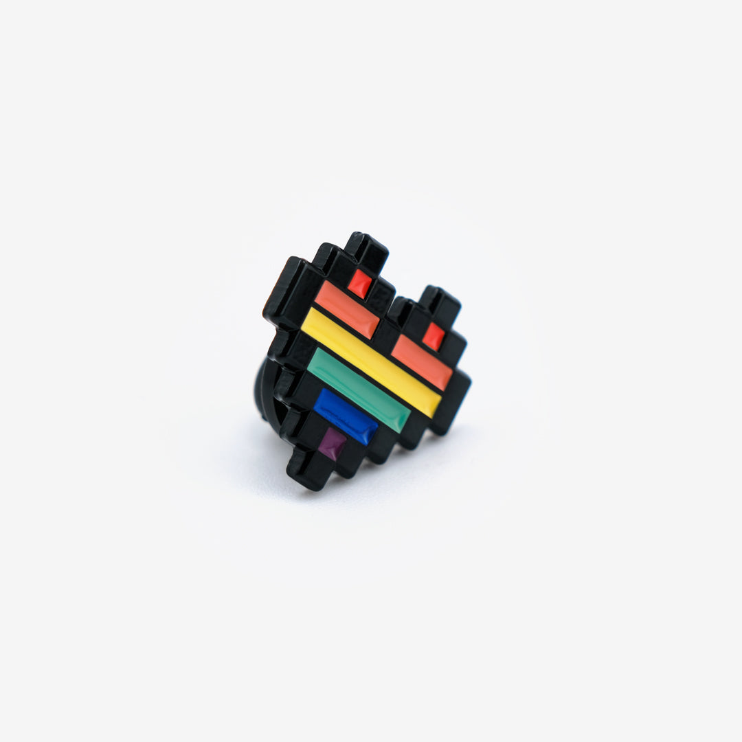 Pixel Pride Enamel Pin
