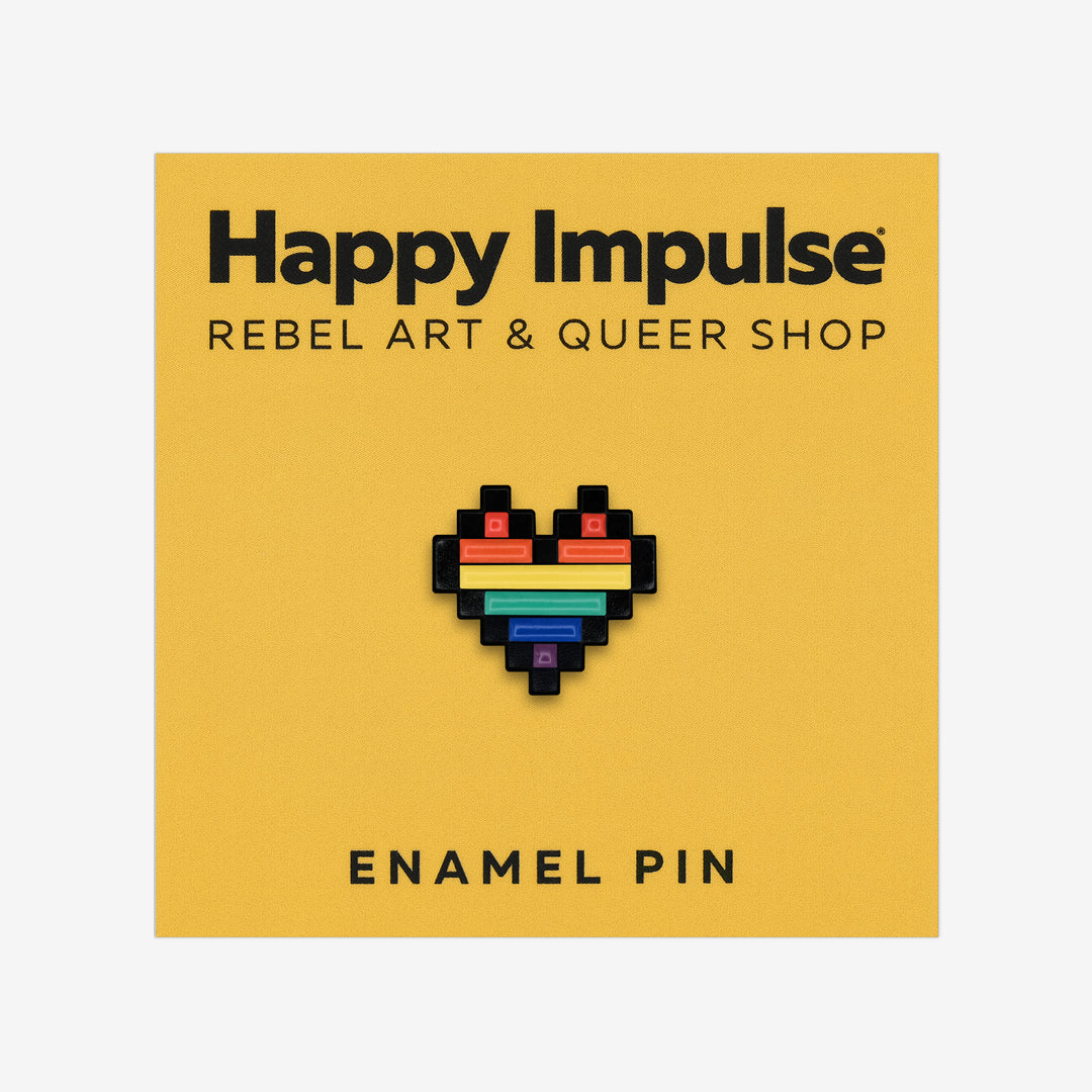 Pixel Pride Enamel Pin