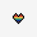 Pixel Pride Enamel Pin