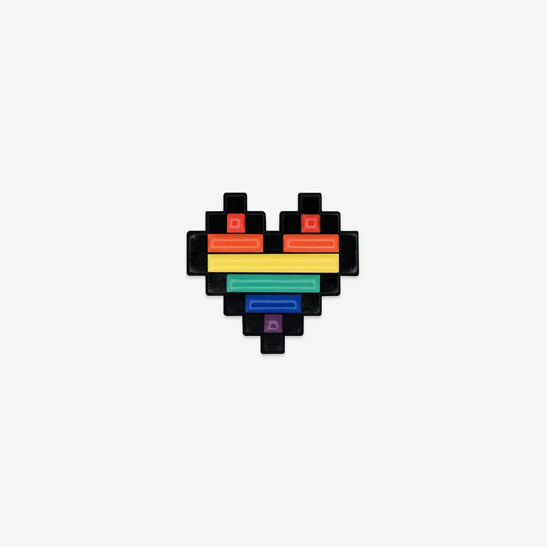 Pixel Pride Enamel Pin