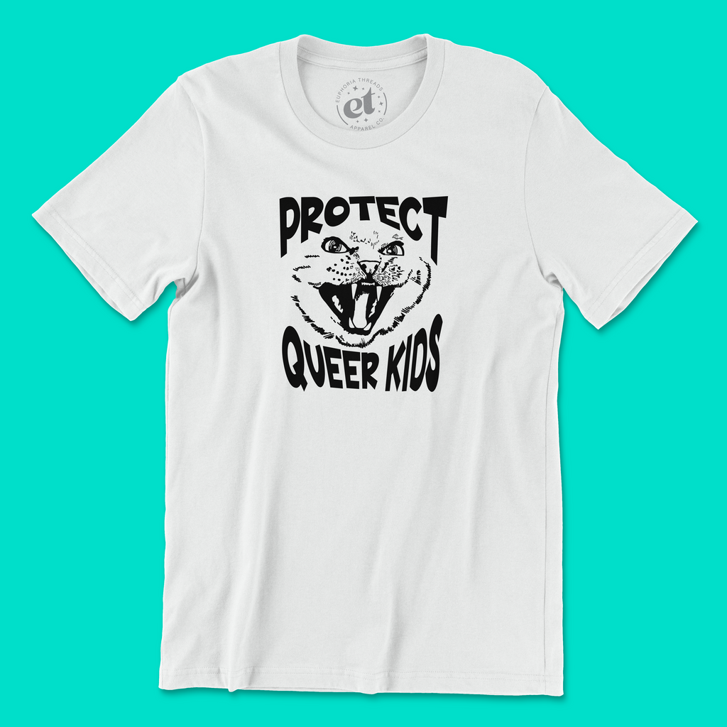 Protect Queer Kids Cat Tee