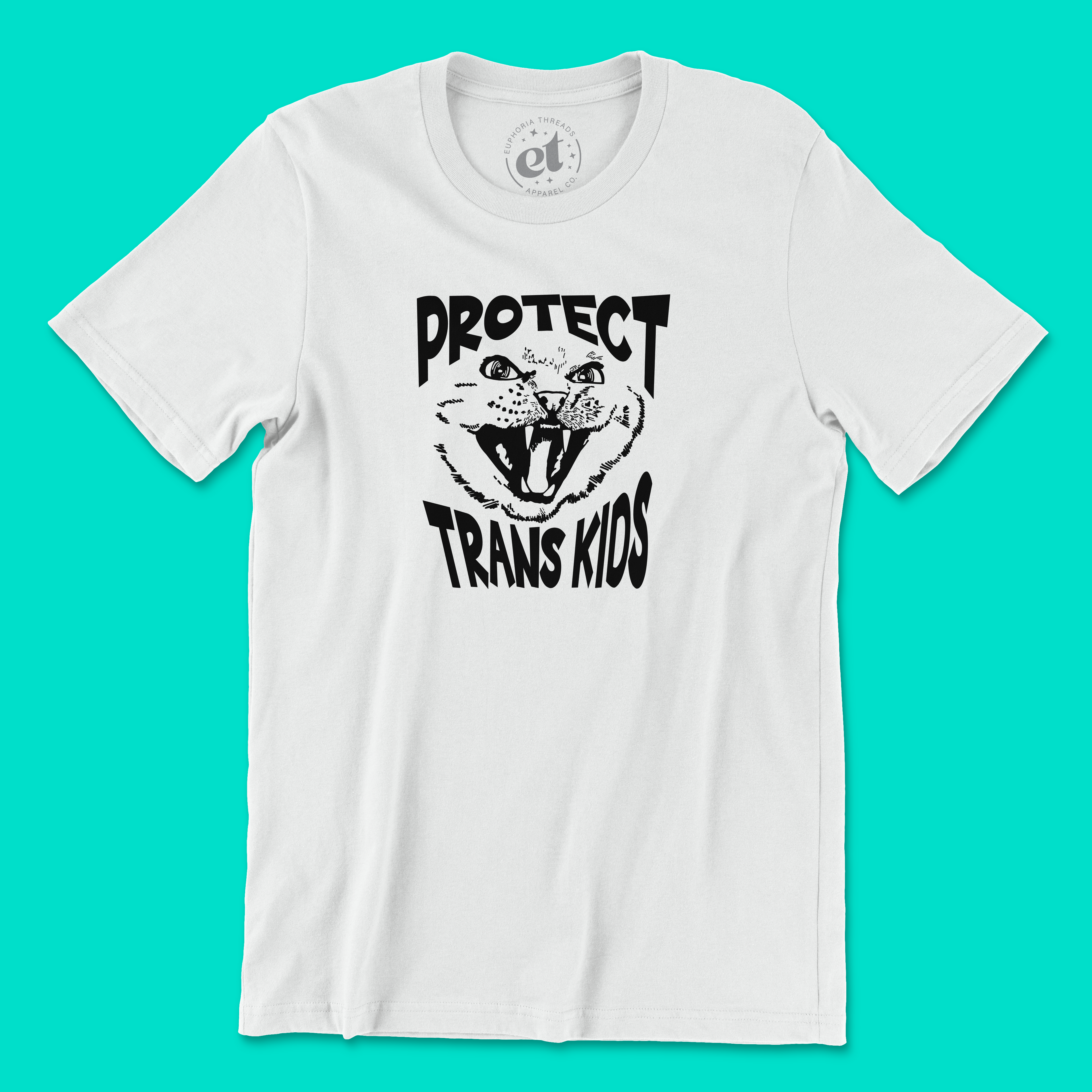 Protect Trans Kids Cat Tee