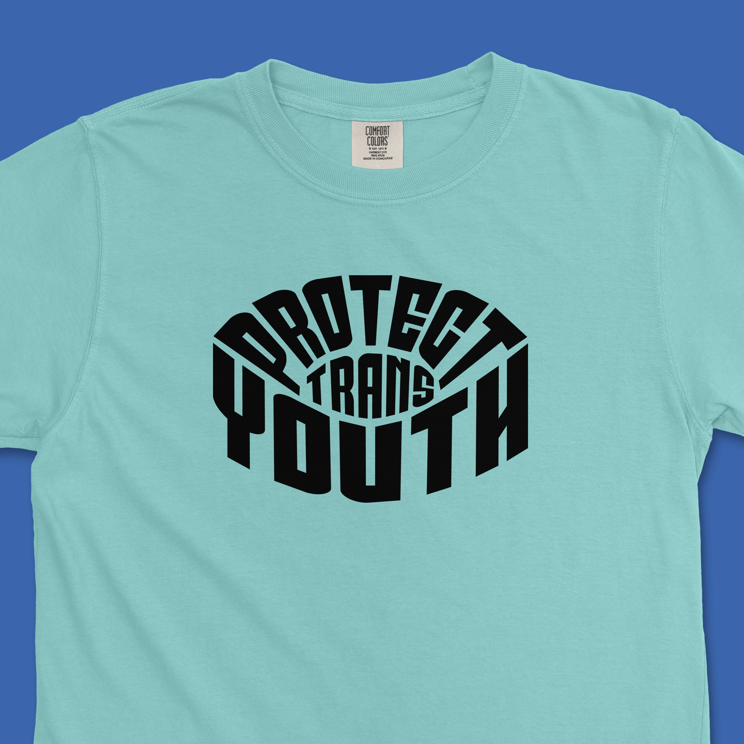 Protect Trans Youth Warp Tee (Comfort Colors)