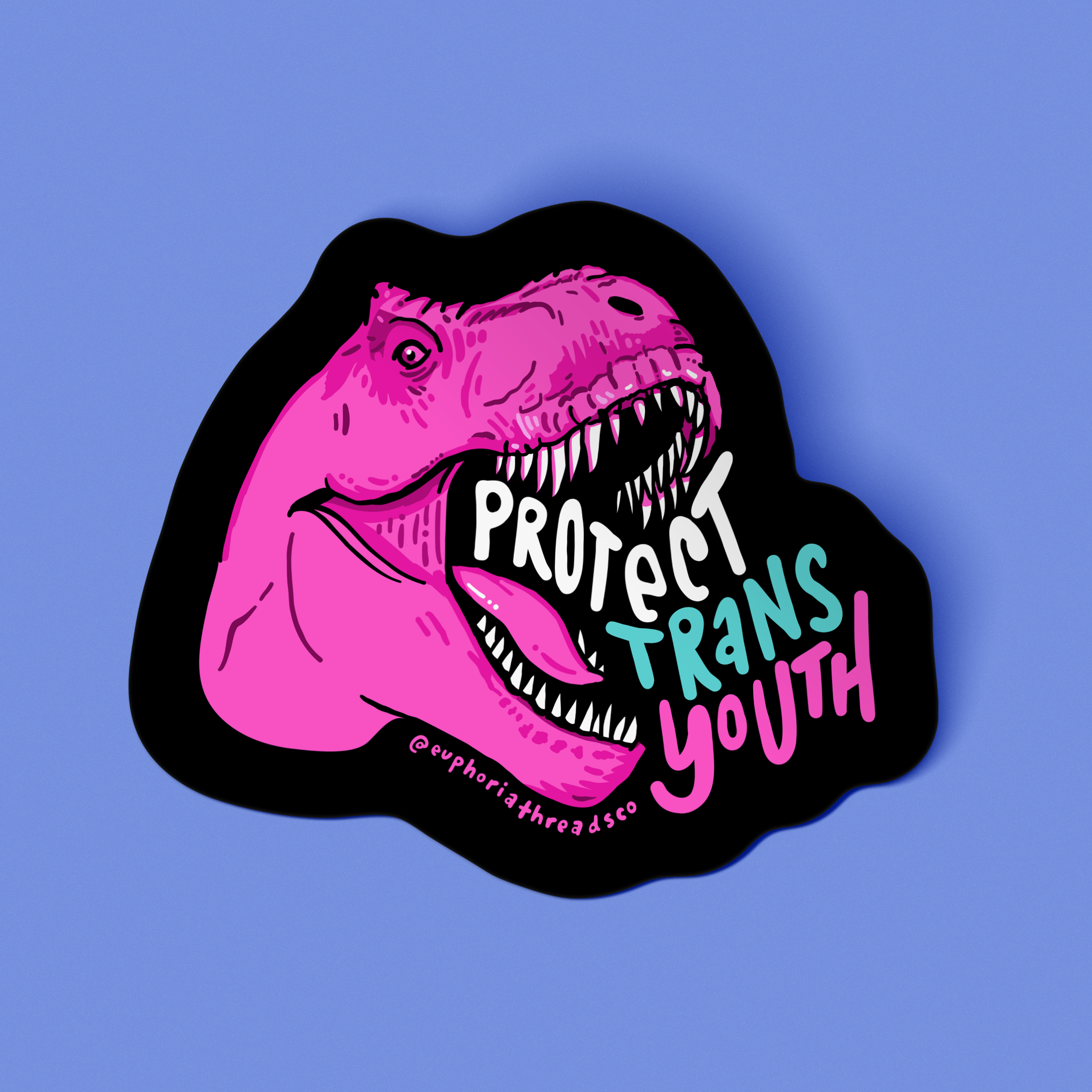 Protect Trans Youth Dino Sticker