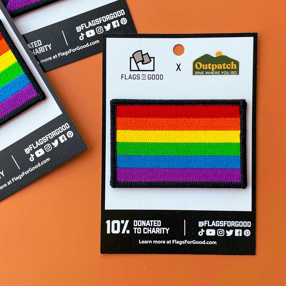 Rainbow Pride Flag Stick-On Patch