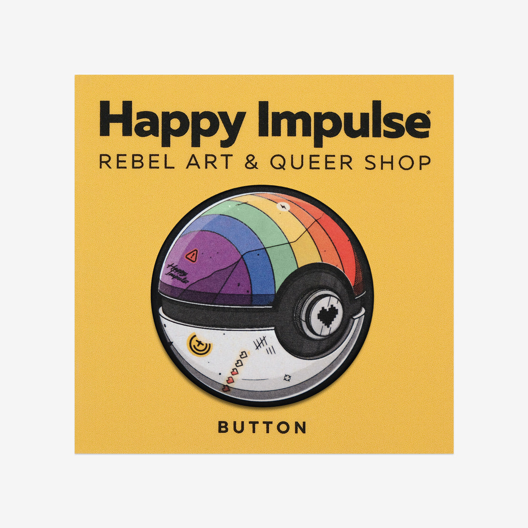 Rainbow Pokeball Button
