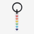 Rainbow Pride Hearts Keychain