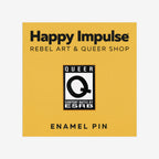Rated Queer Enamel Pin