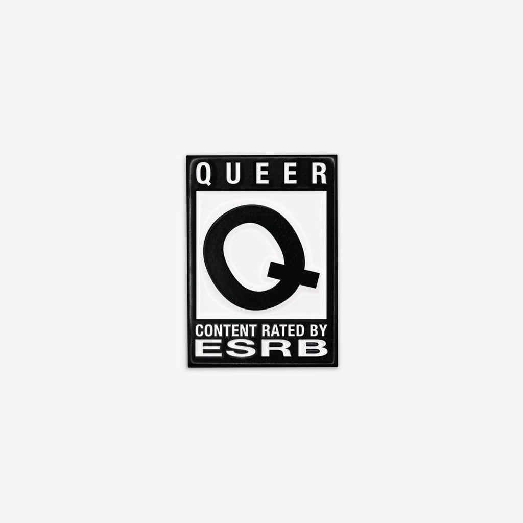 Rated Queer Enamel Pin