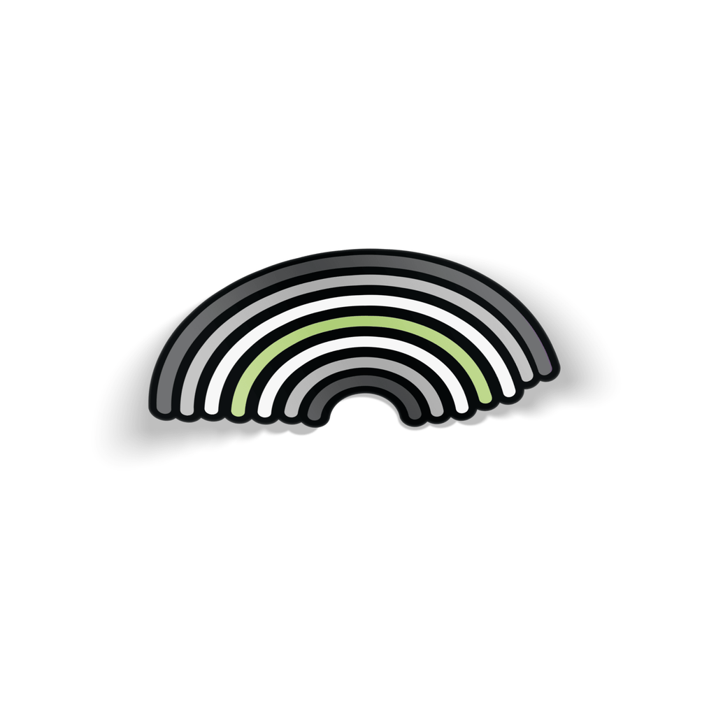 Agender Rainbow Pride Sticker