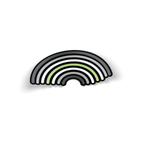 Agender Rainbow Pride Sticker