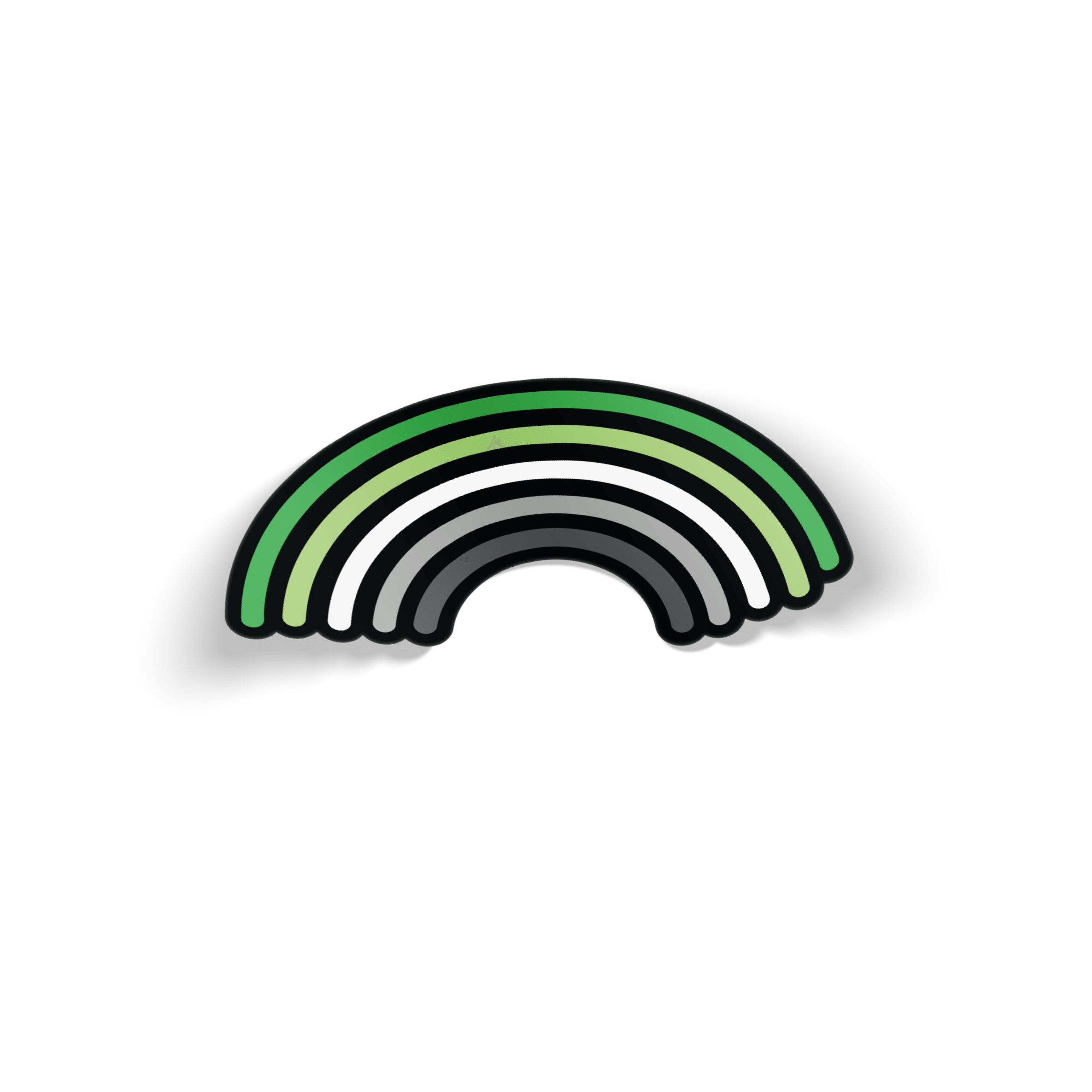Aromantic Rainbow Pride Sticker