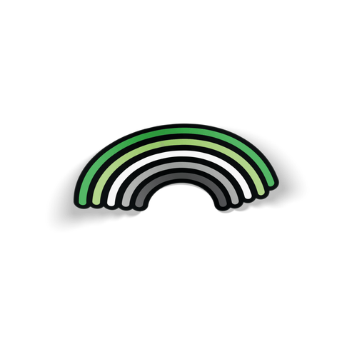 Aromantic Rainbow Pride Sticker