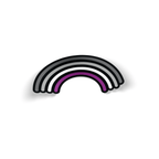 Asexual Rainbow Pride Sticker