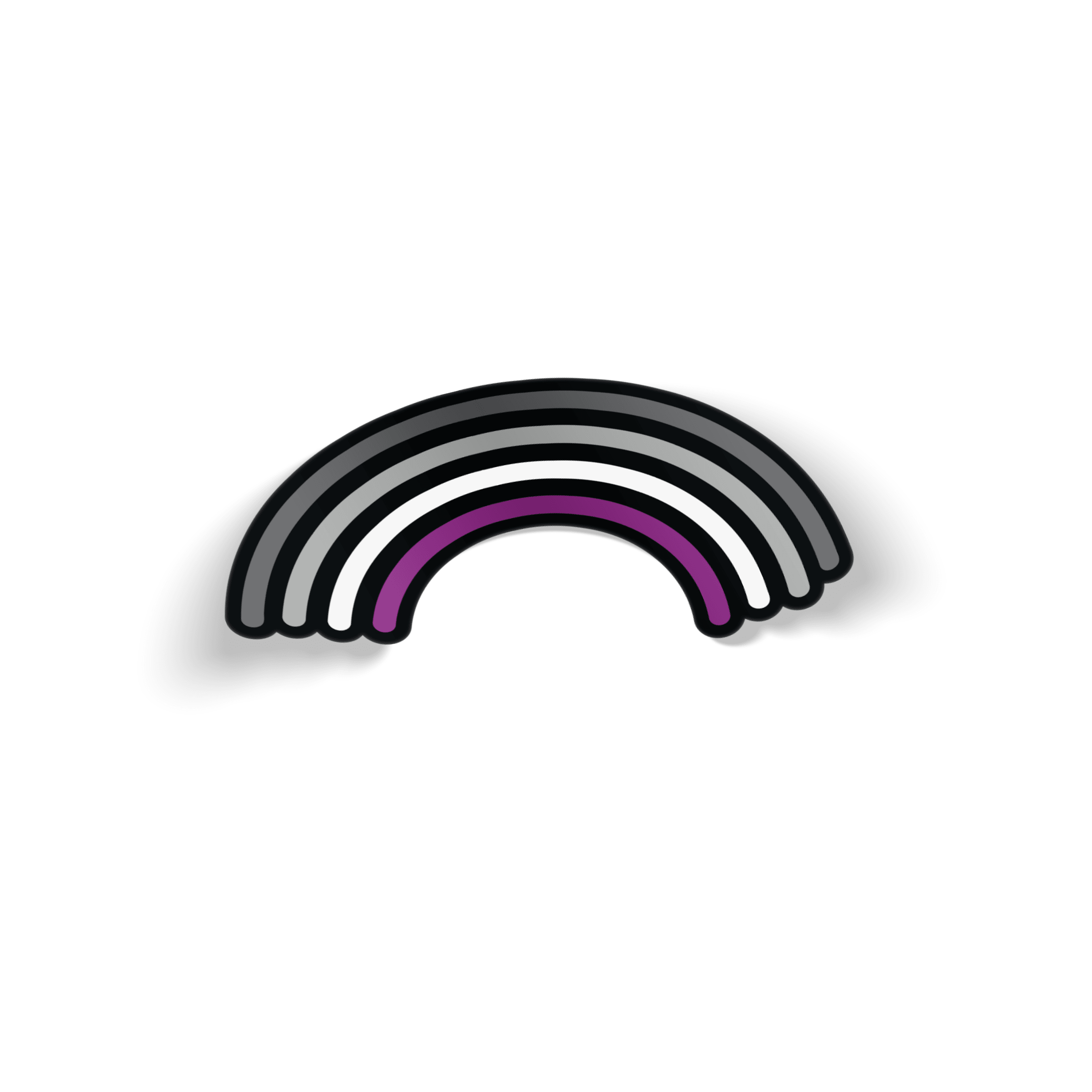 Asexual Rainbow Pride Sticker