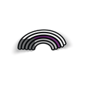 Demisexual Rainbow Pride Sticker