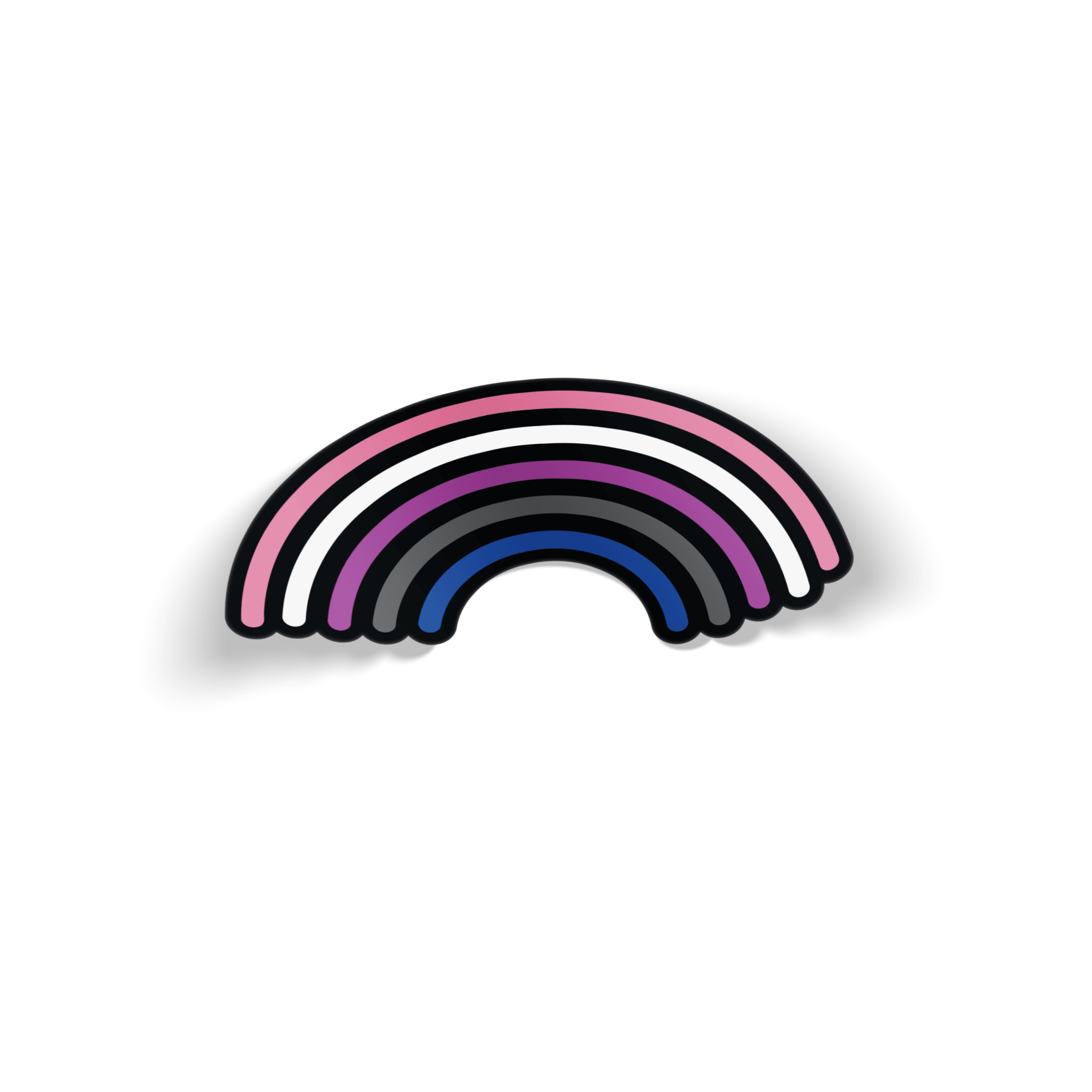 Genderfluid Rainbow Pride Sticker