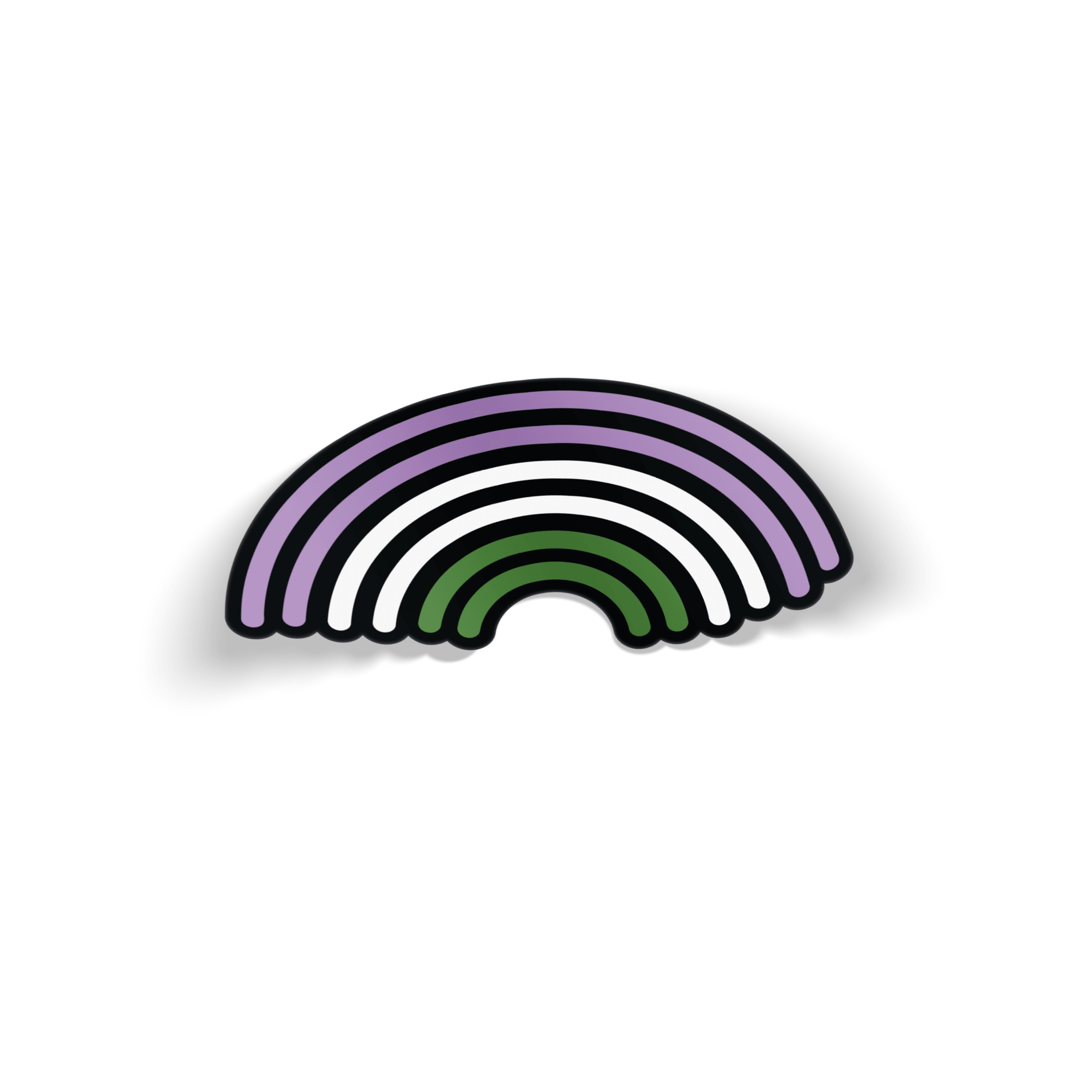 Genderqueer Rainbow Pride Sticker