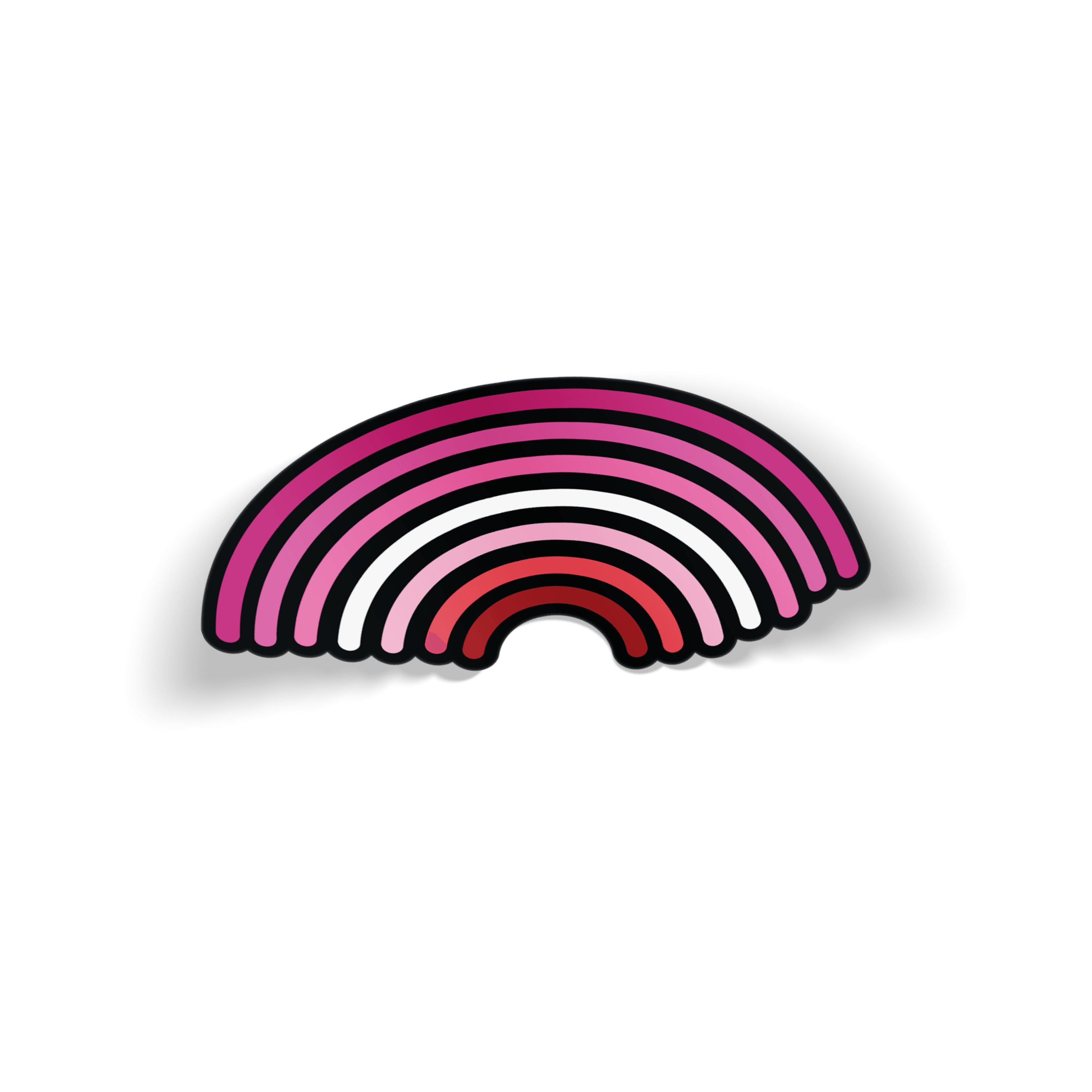 Lesbian Rainbow Pride Sticker