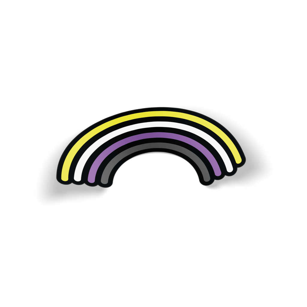 Nonbinary Rainbow Pride Sticker