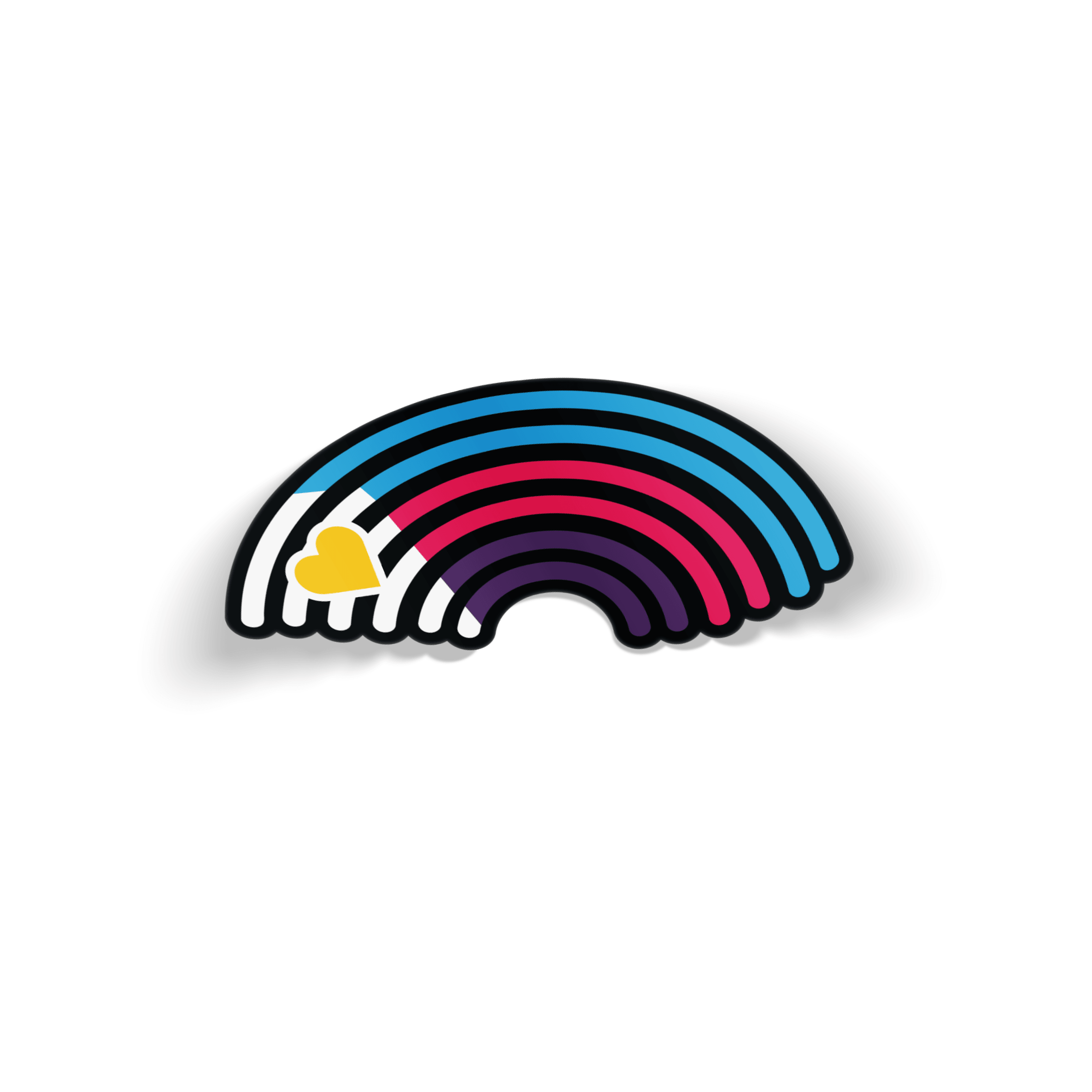 Polyamory Rainbow Pride Sticker