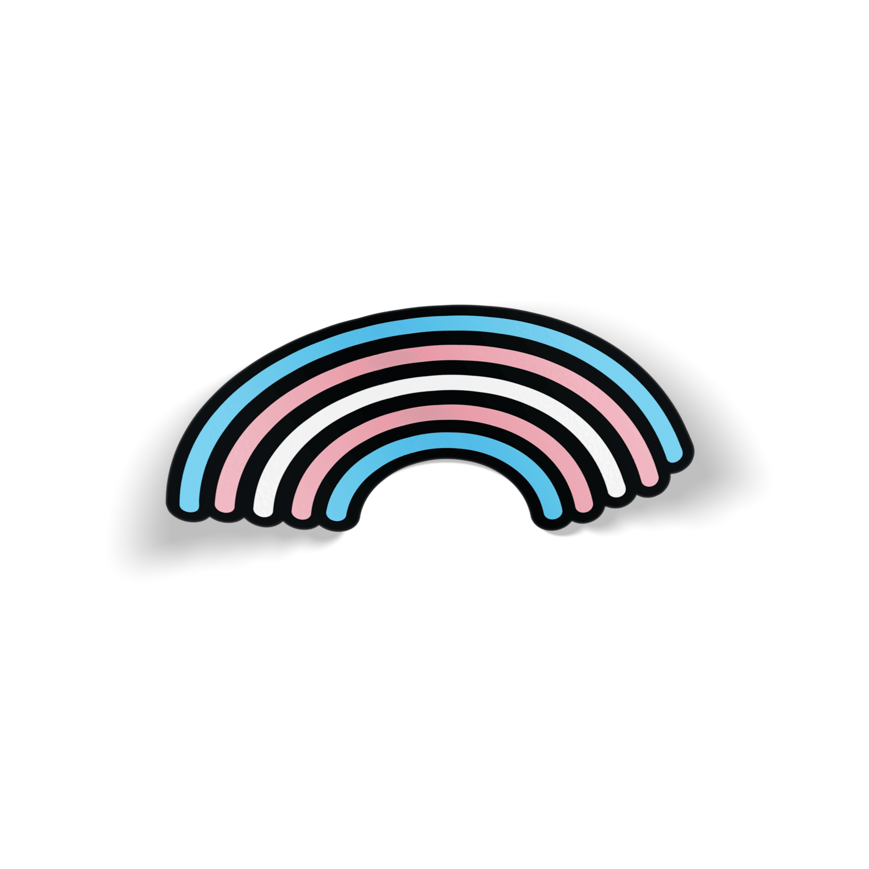 Trans Rainbow Pride Sticker