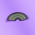 Agender Rainbow Pride Sticker
