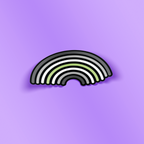 Agender Rainbow Pride Sticker