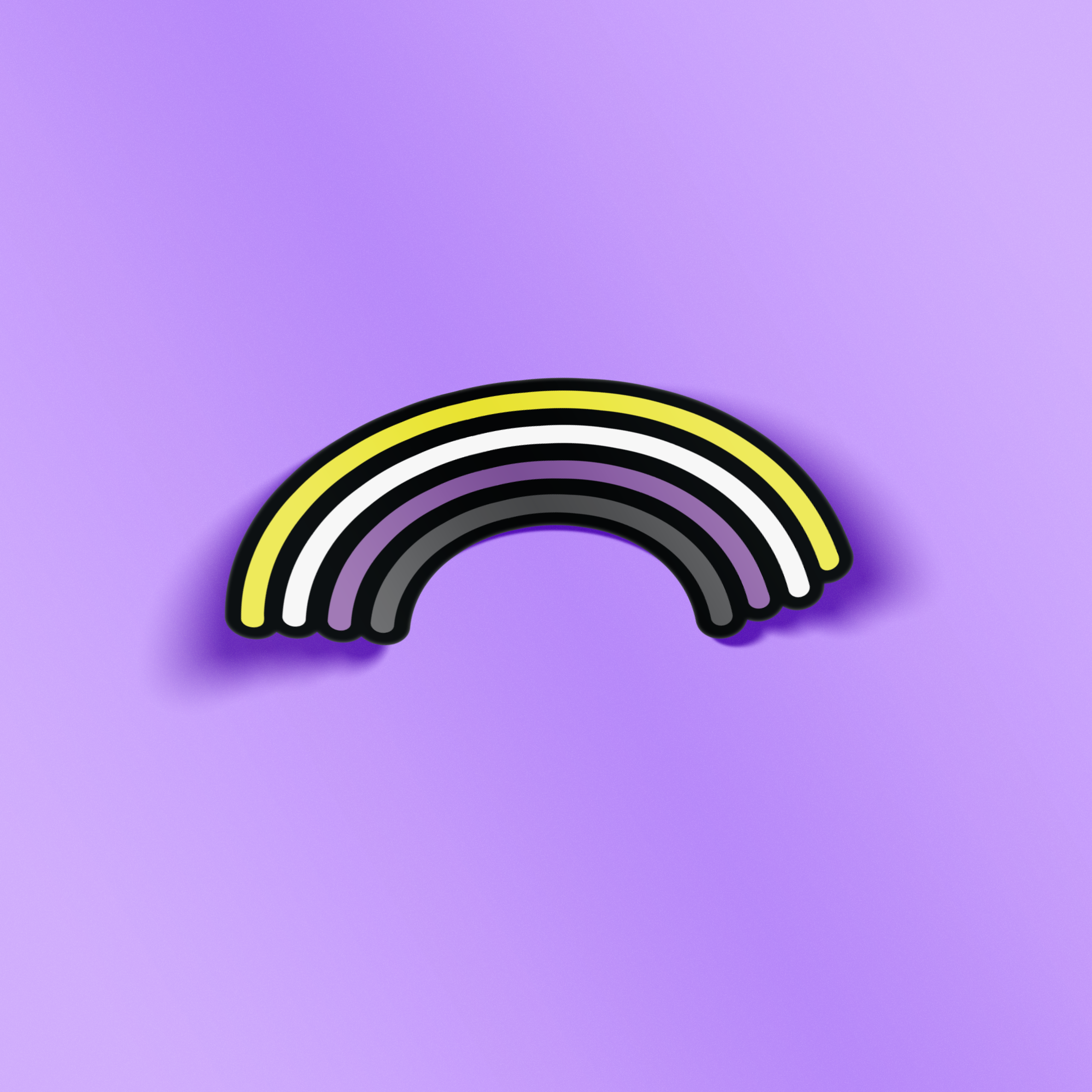 Nonbinary Rainbow Pride Sticker