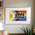 Safe Person Unframed Art Print