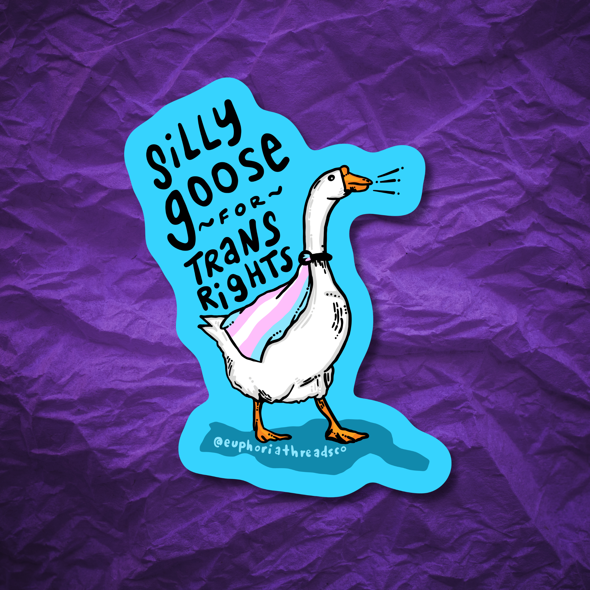 Silly Goose For Trans Rights Sticker