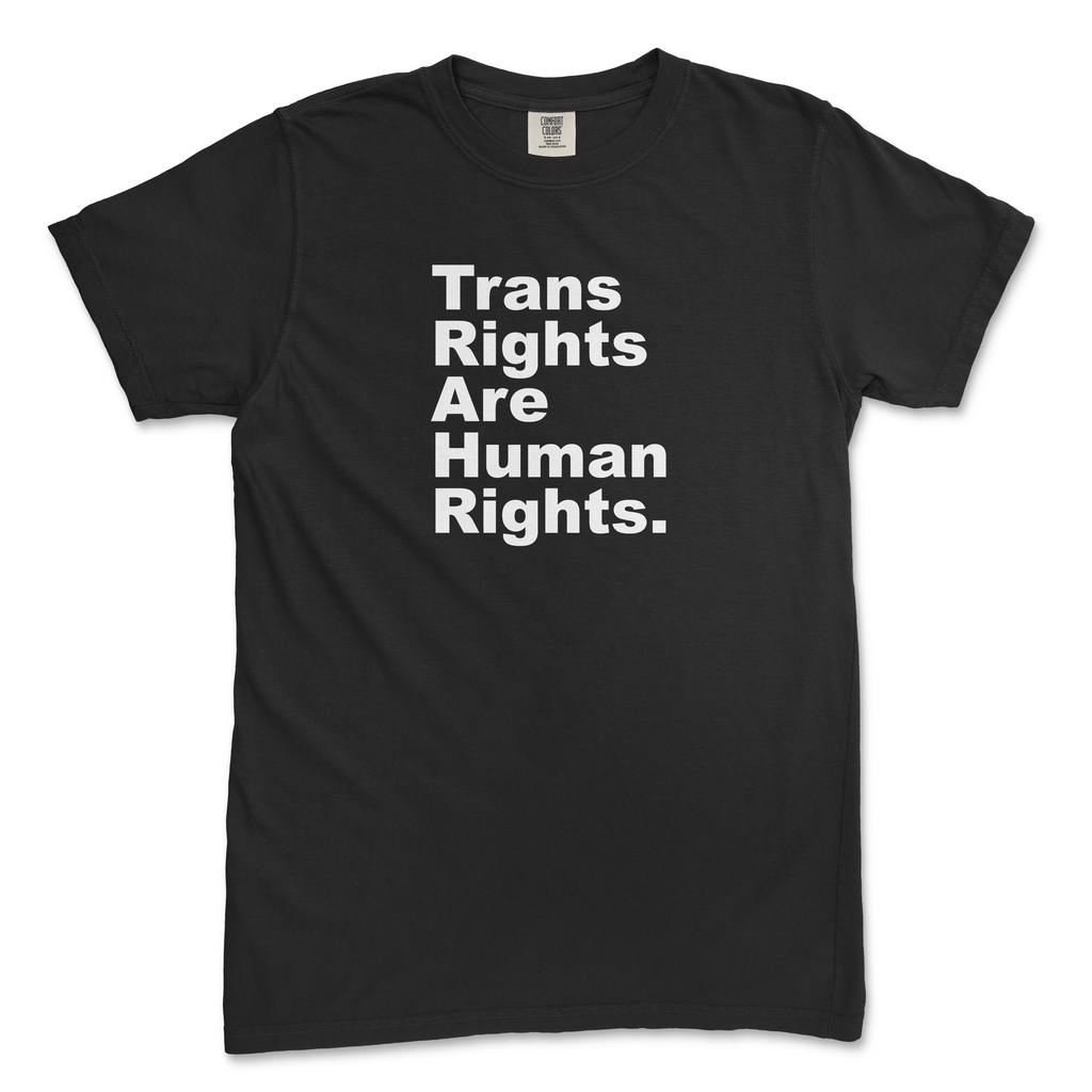 Trans Rights Are Human Rights. Period. Tee (Comfort Colors)