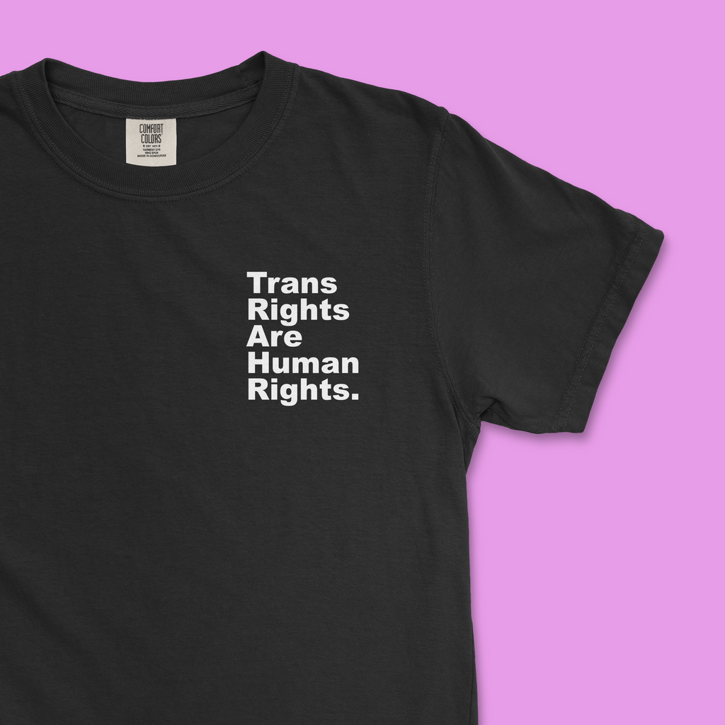 Trans Rights Are Human Rights. Period. Tee (Comfort Colors)