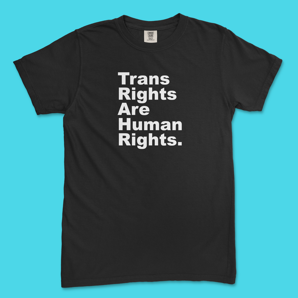 Trans Rights Are Human Rights. Period. Tee (Comfort Colors)